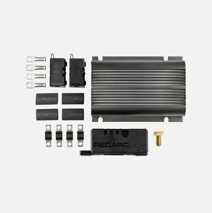 A black box with many different wires and parts