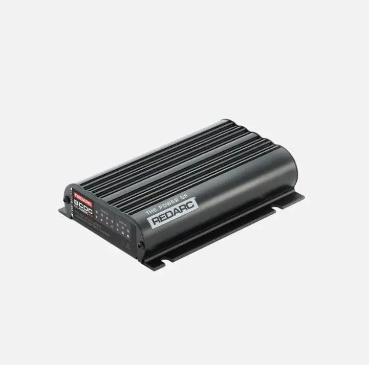 A black box with a red stripe on top of it.