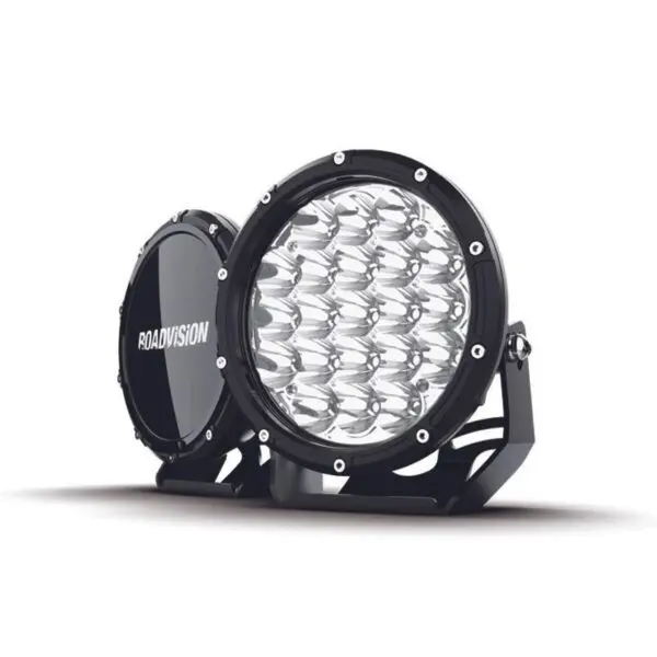 LED Driving Light Set 7in DLE 11-32V 21x5W 105W 7200lm IP68 Spot Beam + Covers Pair Lights