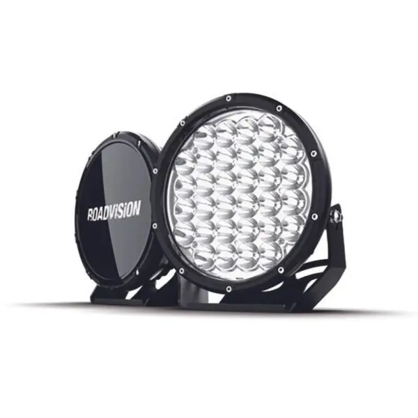 LED Driving Light Set 9in DLE 11-32V 32x5W 160W 10200lm IP68 Spot Beam + Covers Pair Light