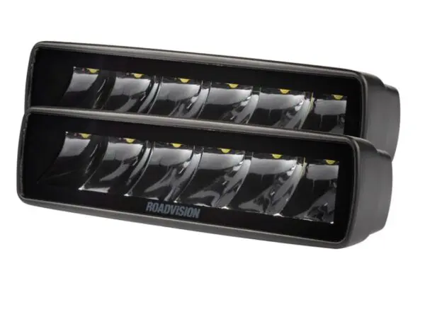 Roadvision LED Driving Light Set Stealth 10-30V 6x5W 35W 1975lm IP67 Spot Beam Rect. Pair Lights