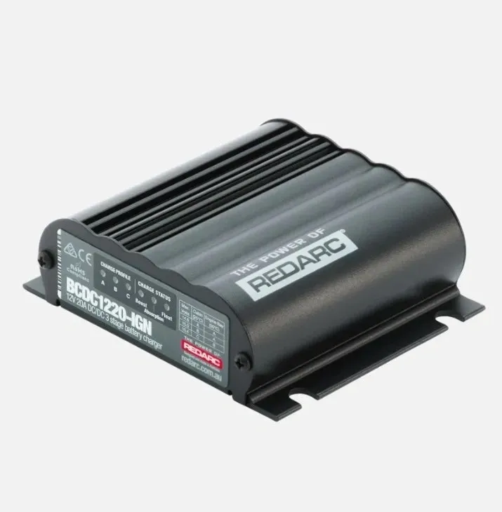 A black box with a red dot on it
